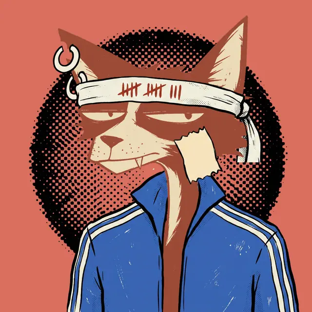 Broker #1391, a screenprinted alley cat.