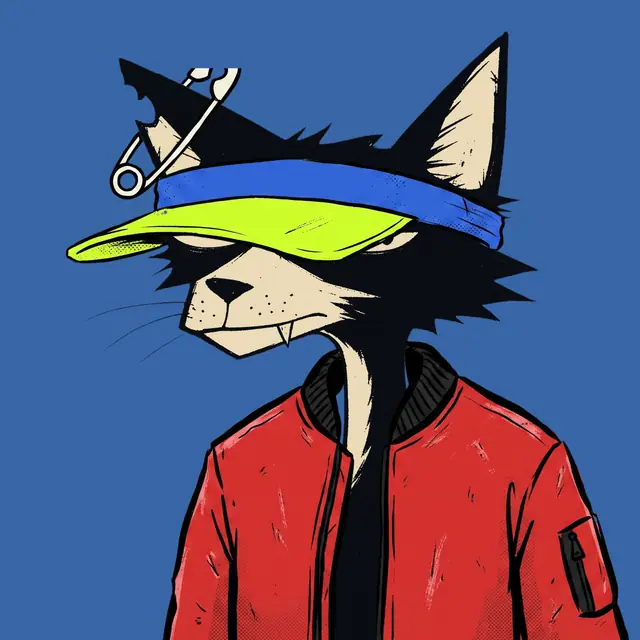 Broker #1425, a screenprinted alley cat.