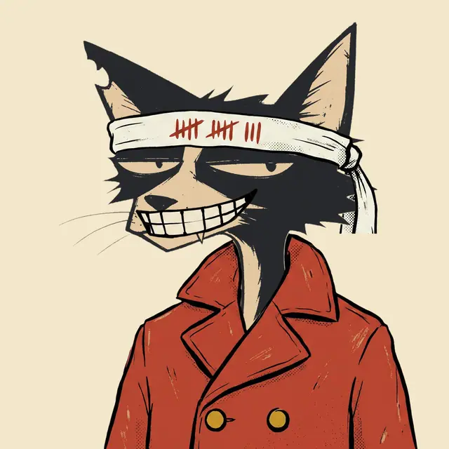 Broker #1440, a screenprinted alley cat.