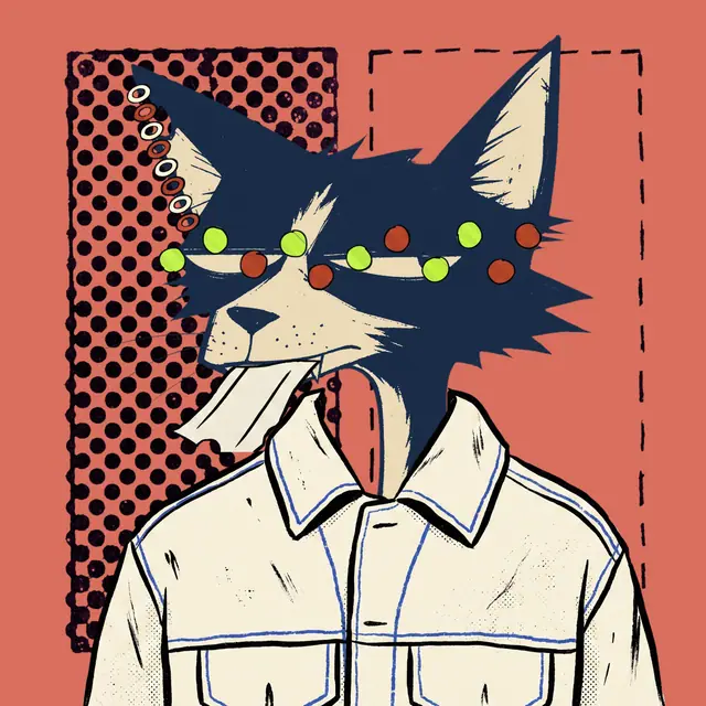 Broker #1448, a screenprinted alley cat.