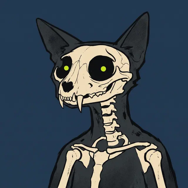 Broker #1451, a screenprinted alley cat.