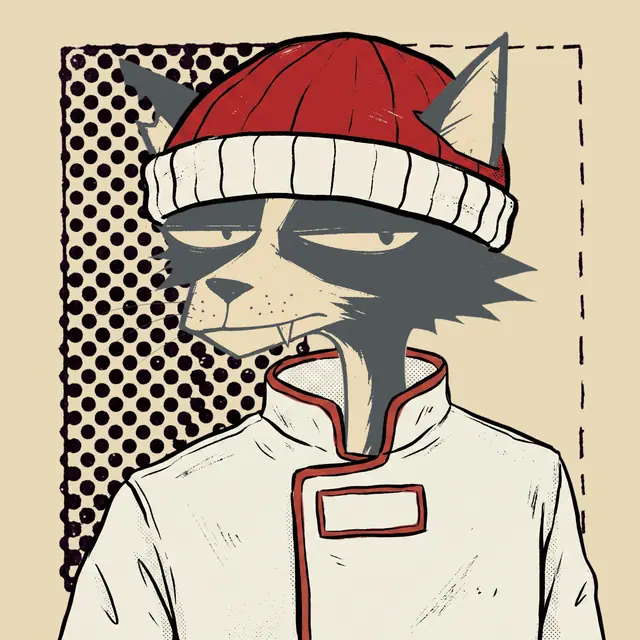 Broker #1493, a screenprinted alley cat.