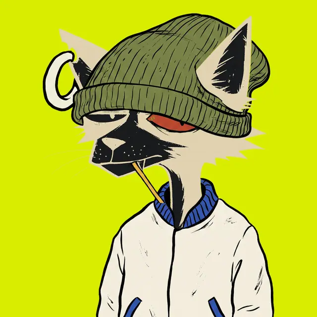 Broker #1496, a screenprinted alley cat.