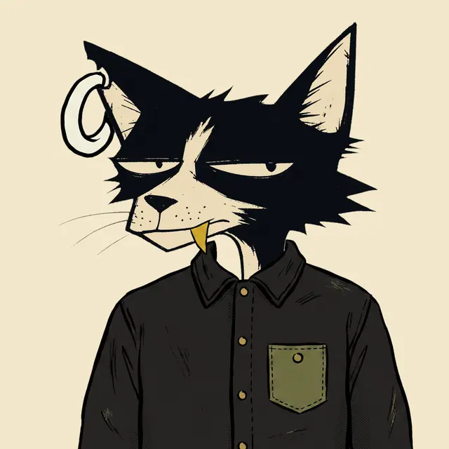 Broker #1505, a screenprinted alley cat.