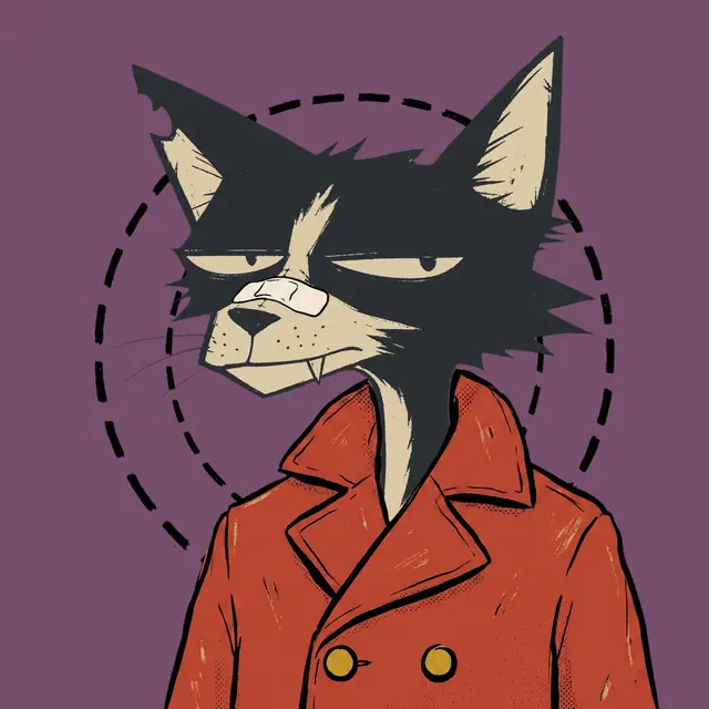 Broker #1516, a screenprinted alley cat.