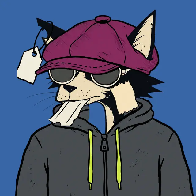 Broker #1571, a screenprinted alley cat.