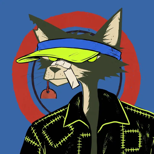 Broker #1591, a screenprinted alley cat.
