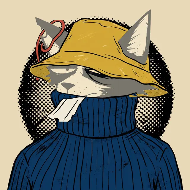Broker #1610, a screenprinted alley cat.
