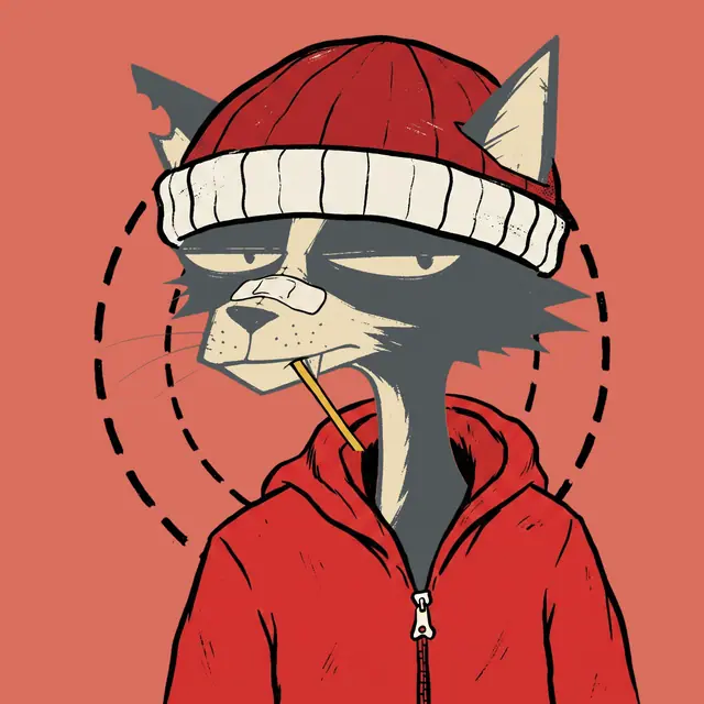 Broker #1667, a screenprinted alley cat.