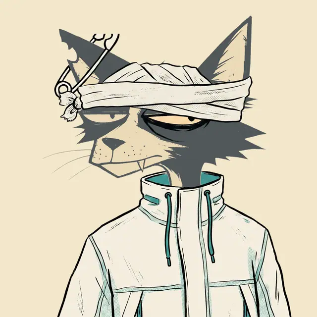Broker #1672, a screenprinted alley cat.