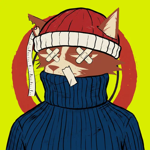 Broker #1684, a screenprinted alley cat.