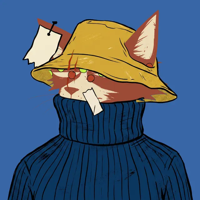 Broker #1704, a screenprinted alley cat.