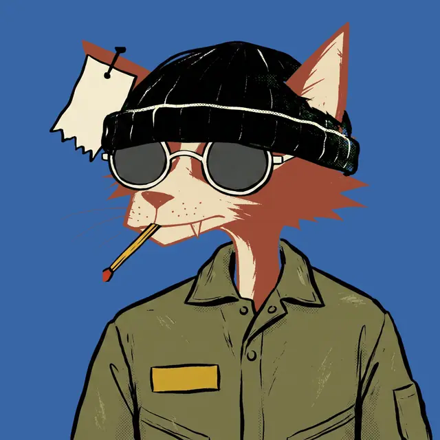 Broker #1739, a screenprinted alley cat.
