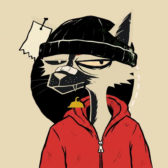 Broker #1748, a screenprinted alley cat.