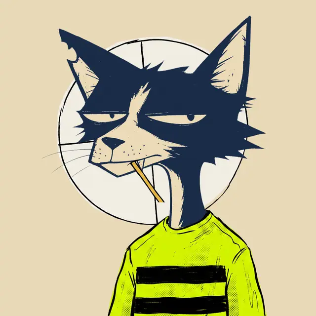 Broker #1750, a screenprinted alley cat.