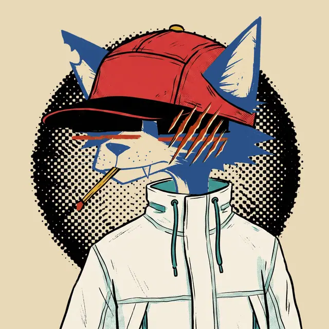 Broker #1756, a screenprinted alley cat.