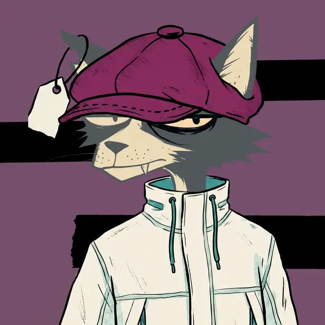 Broker #1763, a screenprinted alley cat.