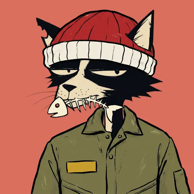 Broker #1769, a screenprinted alley cat.