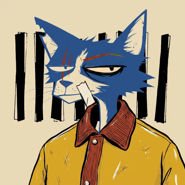 Broker #1770, a screenprinted alley cat.
