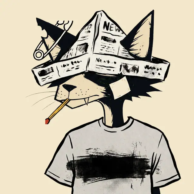 Broker #1779, a screenprinted alley cat.