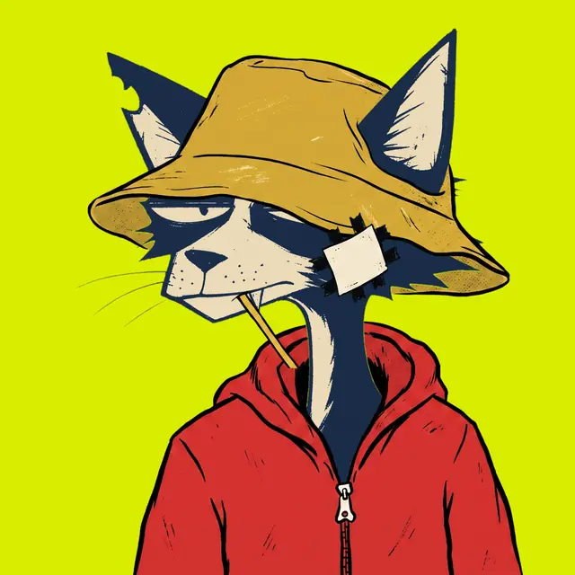 Broker #1795, a screenprinted alley cat.