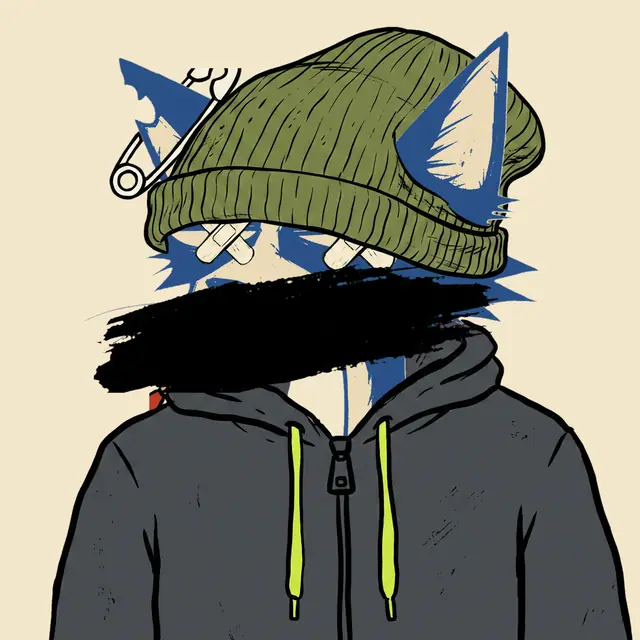 Broker #1801, a screenprinted alley cat.