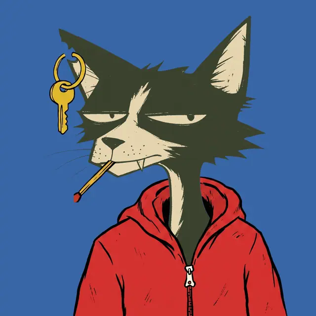 Broker #1825, a screenprinted alley cat.