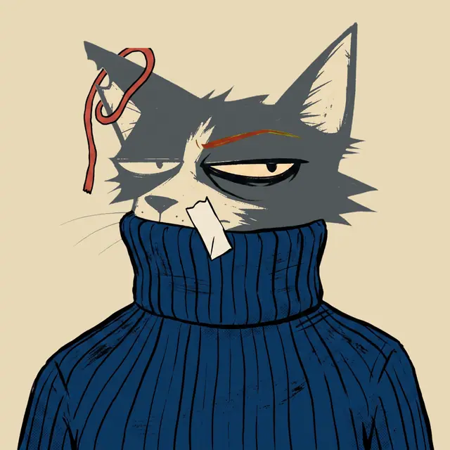Broker #1830, a screenprinted alley cat.