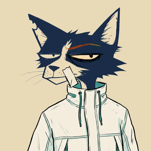 Broker #1837, a screenprinted alley cat.