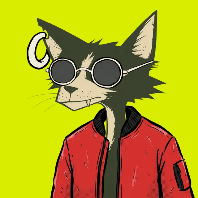 Broker #1872, a screenprinted alley cat.