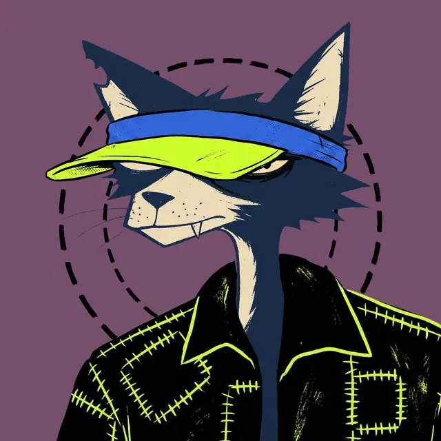 Broker #1889, a screenprinted alley cat.