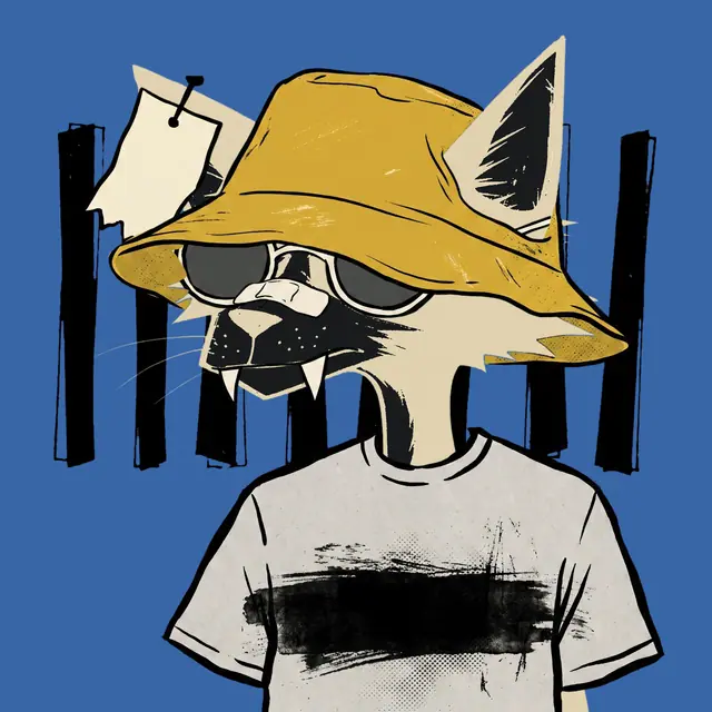 Broker #1912, a screenprinted alley cat.