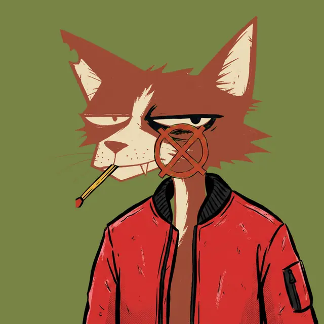 Broker #1923, a screenprinted alley cat.