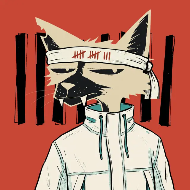Broker #1989, a screenprinted alley cat.