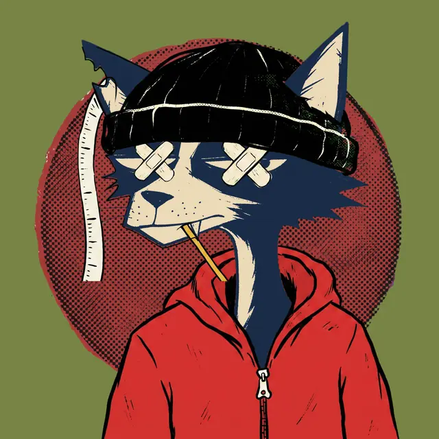 Broker #2008, a screenprinted alley cat.