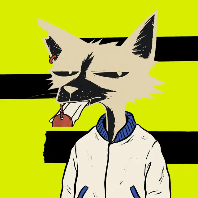 Broker #2022, a screenprinted alley cat.