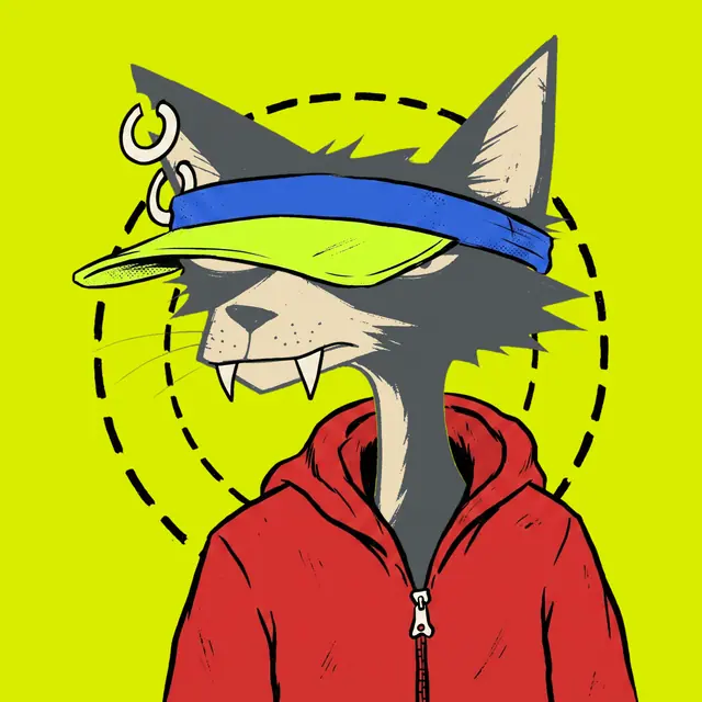Broker #2041, a screenprinted alley cat.