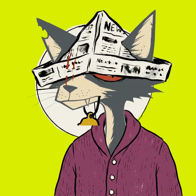 Broker #2102, a screenprinted alley cat.